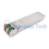 Módulo transceptor óptico compatible con Brocade 10G-SFPP-ZRD-1558.98-80-I temperatura industrial 10Gbps SFP+ 10GBASE-DWDM 100GHz C23 1558.98nm 80km SMF LC dúplex