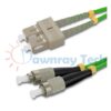 Cordón de parcheo de fibra óptica Multimodo SC-FC Dúplex 10m (32.81pies) OM5 SC/UPC-FC/UPC 50/125μm LSZH 2.0mm