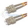 Cordón de parcheo de fibra óptica Multimodo SC-SC Dúplex 1m (3.28pies) OM2 SC/UPC-SC/UPC 50/125μm LSZH 2.0mm