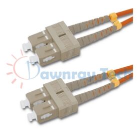 Cordón de parcheo de fibra óptica Multimodo SC-SC Dúplex 3m (9.84pies) OM2 SC/UPC-SC/UPC 50/125μm LSZH 2.0mm