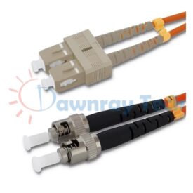 Cordón de parcheo de fibra óptica Multimodo SC-ST Dúplex 5m (16.4pies) OM2 SC/UPC-ST/UPC 50/125μm LSZH 2.0mm
