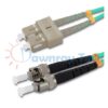 Cordón de parcheo de fibra óptica Multimodo SC-ST Dúplex 20m (65.62pies) OM3 SC/UPC-ST/UPC 50/125μm LSZH 2.0mm