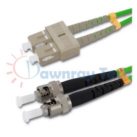 Cordón de parcheo de fibra óptica Multimodo SC-ST Dúplex 15m (49.21pies) OM5 SC/UPC-ST/UPC 50/125μm LSZH 2.0mm