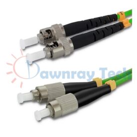 Cordón de parcheo de fibra óptica Multimodo ST-FC Dúplex 10m (32.81pies) OM5 ST/UPC-FC/UPC 50/125μm LSZH 2.0mm