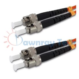 Cordón de parcheo de fibra óptica Multimodo ST-ST Dúplex 1m (3.28pies) OM1 ST/UPC-ST/UPC 62.5/125μm LSZH 2.0mm