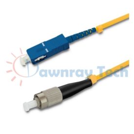 Cordón de parcheo de fibra óptica Monomodo SC-FC Símplex 25m (82.02pies) OS2 SC/UPC-FC/UPC 9/125μm LSZH 2.0mm